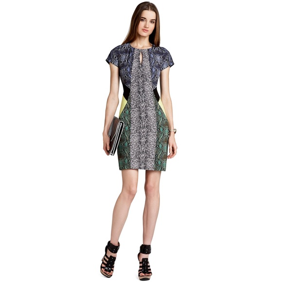 BCBG Chloe Blocked Kimono Dress Size XS - Picture 1 of 8